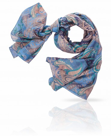 Палантин Женский SN-PAISLEY/ROYAL.BLUE